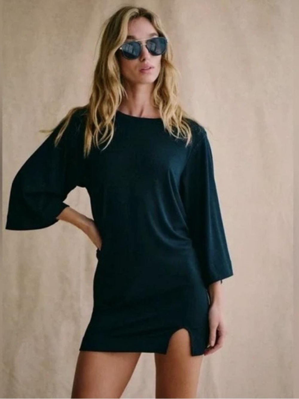 Free People Black Mini Dress Sz M NWT
